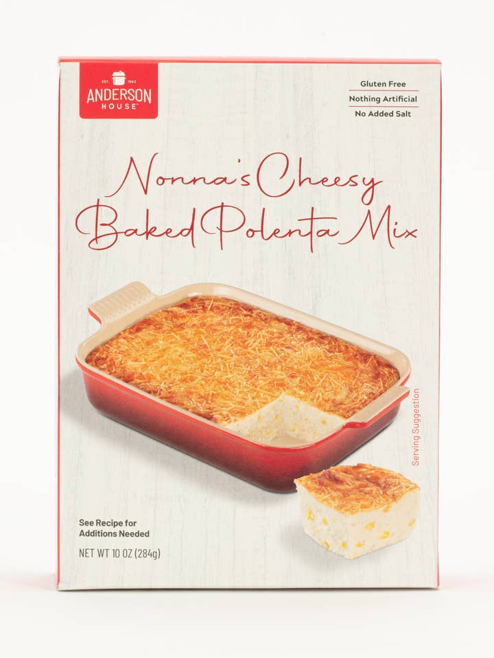 Cheesy Baked Polenta Mix for wholesale by Anderson House | Frontier Soups