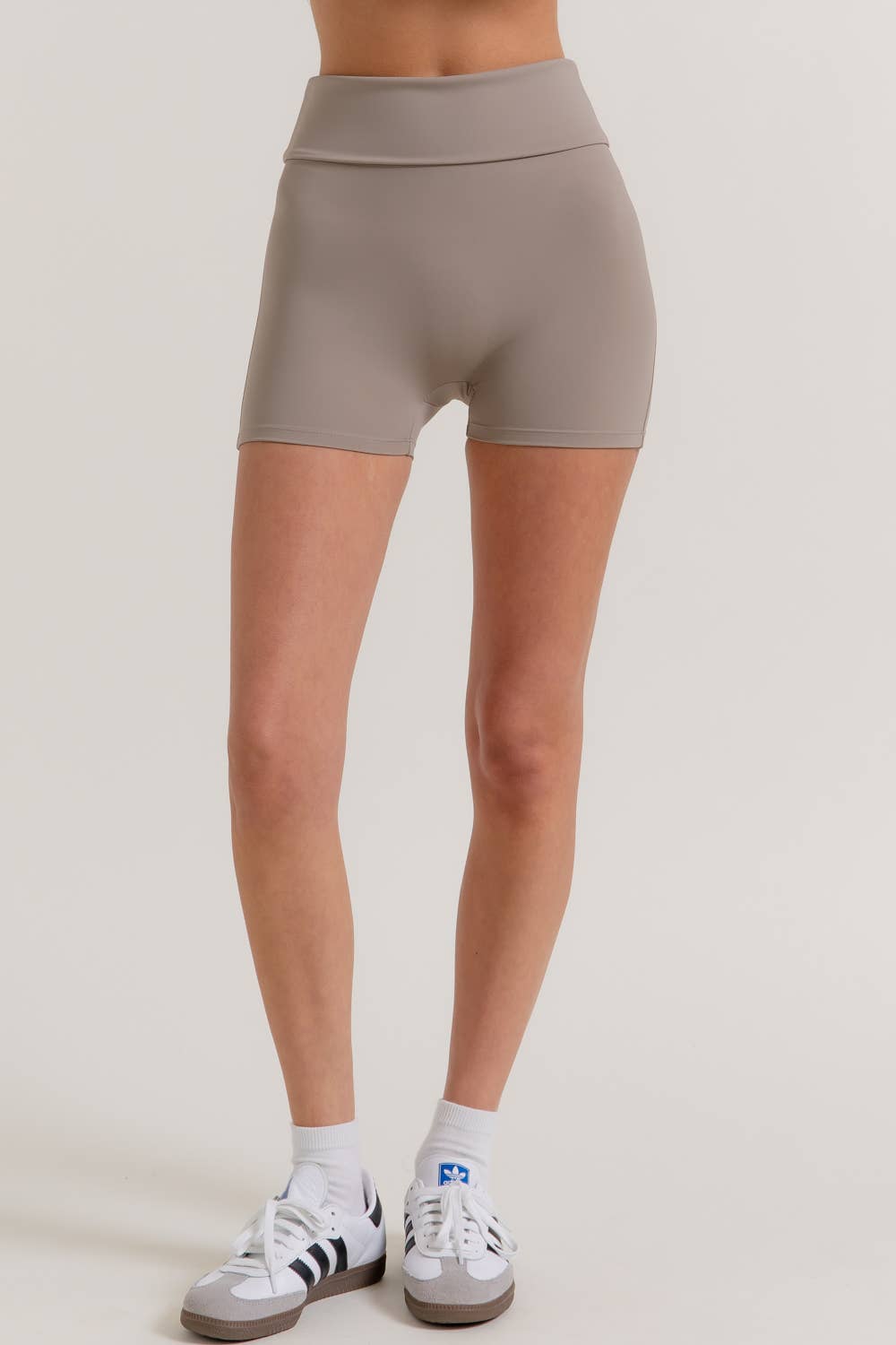 Active Basic | Active USA – wholesale Athletic shorts – Women's – Waist Fold-Over Active Bike Shorts7