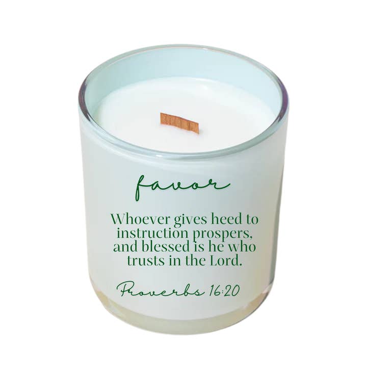 Voorkeur Spreuken 16:20 14oz Kokos Sojawas Schone Was voor wholesale door Scents of Vision