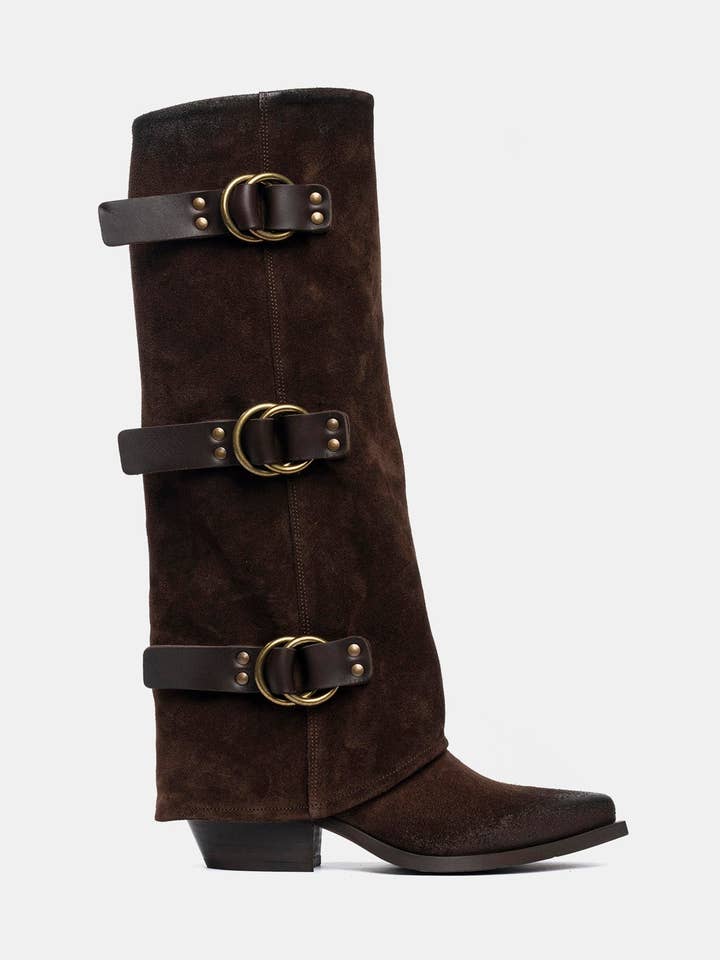 Stivali in camoscio testa di moro DX2471 per la vendita all'ingrosso da parte di METISSE