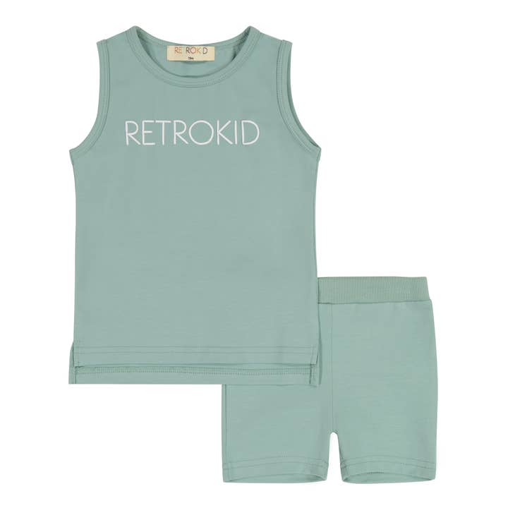 Conjunto Tank + Shorts para venta al por mayor de Retro Kid