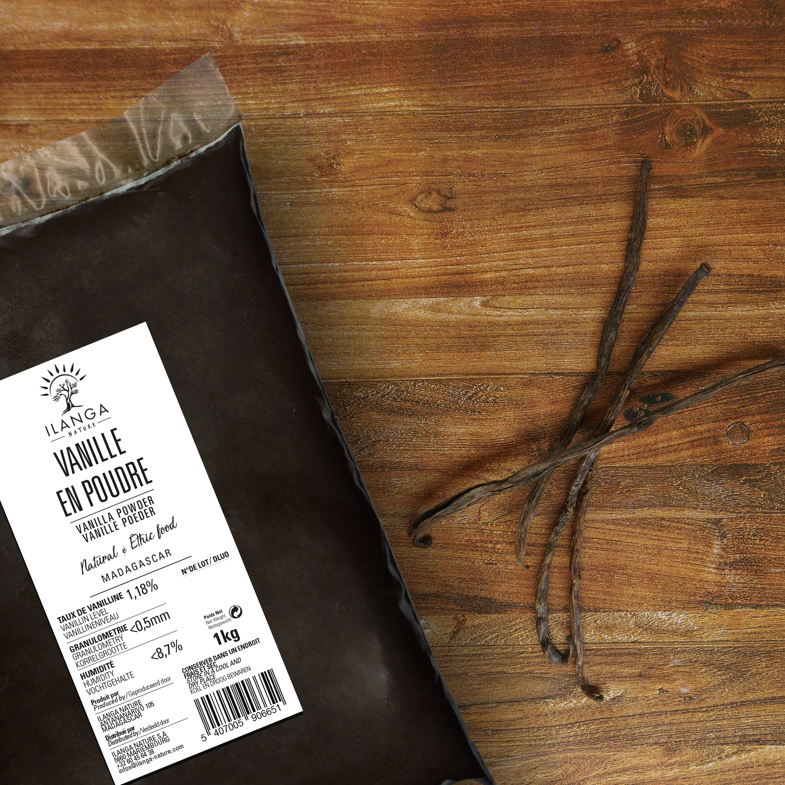 Ilanga Nature - Wholesale Vanilla/Fruit Extract - Bourbon vanilla powder per 1kg4