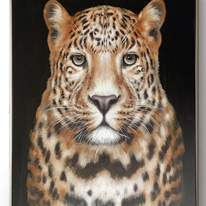 Cuadro al óleo enmarcado - Tigre para venta al por mayor de Fervor and Hue