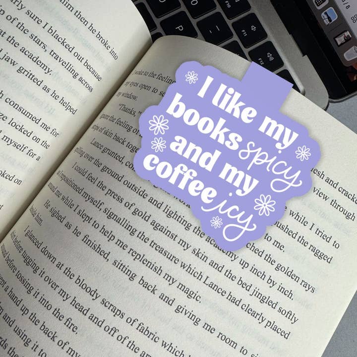 Books Spicy & Coffee Icy Magnetic Bookmark for wholesale by Serafine Art and Design