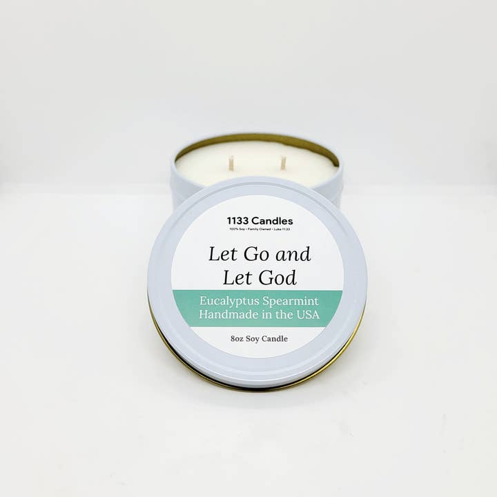 1133 Candles - Wholesale Jar/Filled Candle - 8oz Winter Candle Eucalyptus Spearmint | Christian Candle 2