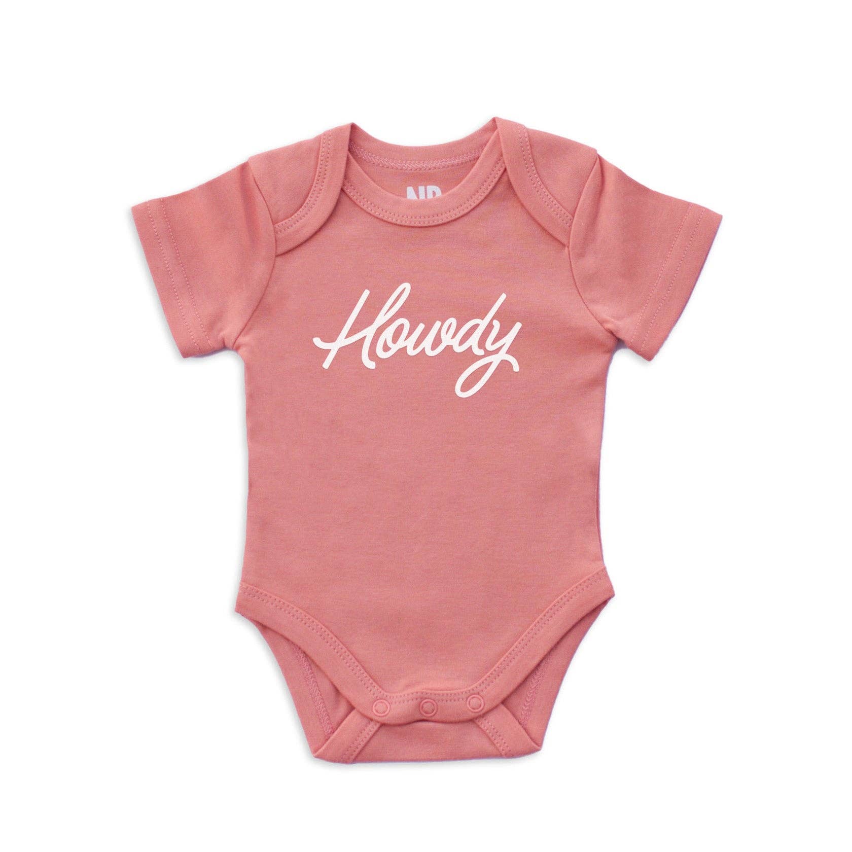 Frankie Jean - Wholesale Bodysuit (Non-Footed) - Baby - Howdy Cursive Onesie12
