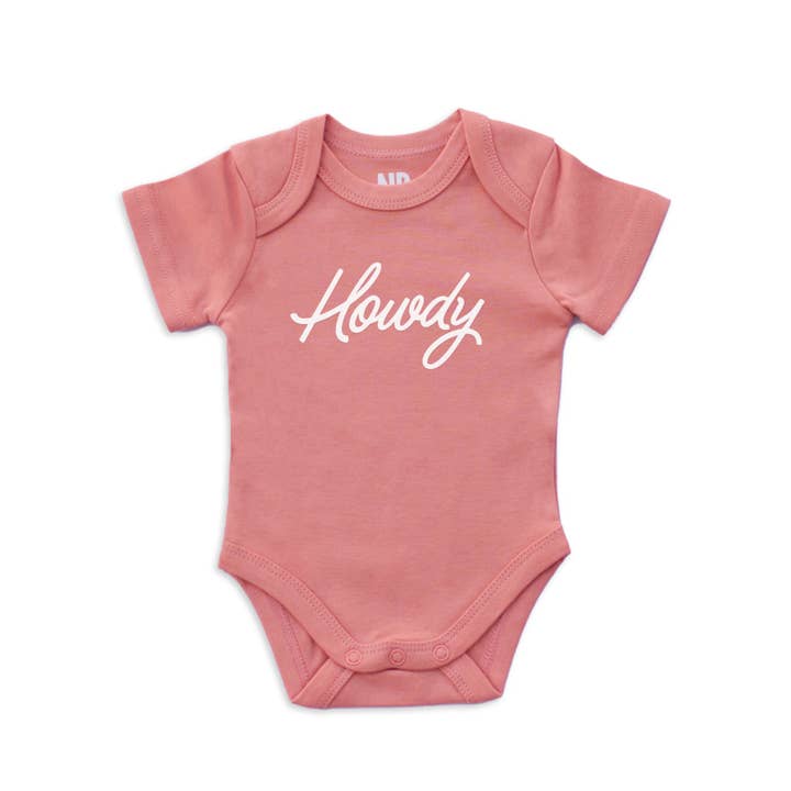 Frankie Jean - Wholesale Bodysuit (Non-Footed) - Baby - Howdy Cursive Onesie12