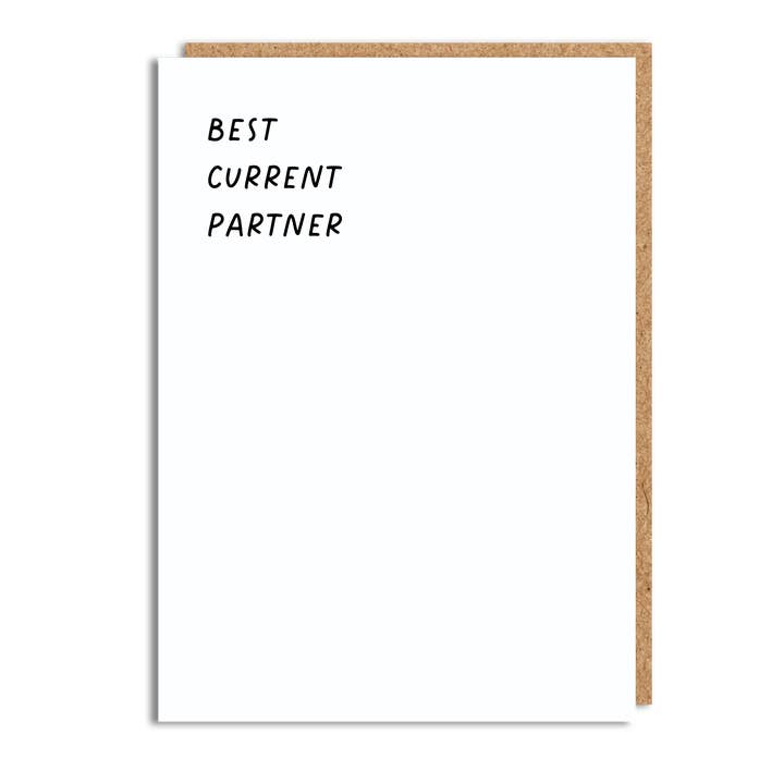 Lustige Jubiläumskarte - 'Aktueller Partner' für den Großhandel von The Buddy Fernandez Card Company