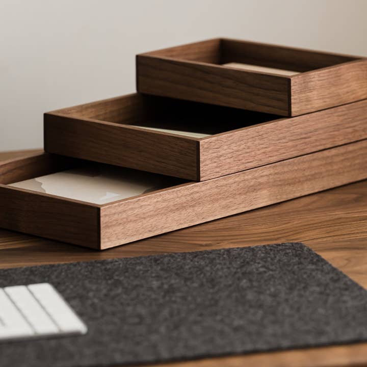 Oakywood - Wholesale Desk Tray - Stackable Valet Tray – Modular Wooden Desk Organizer33