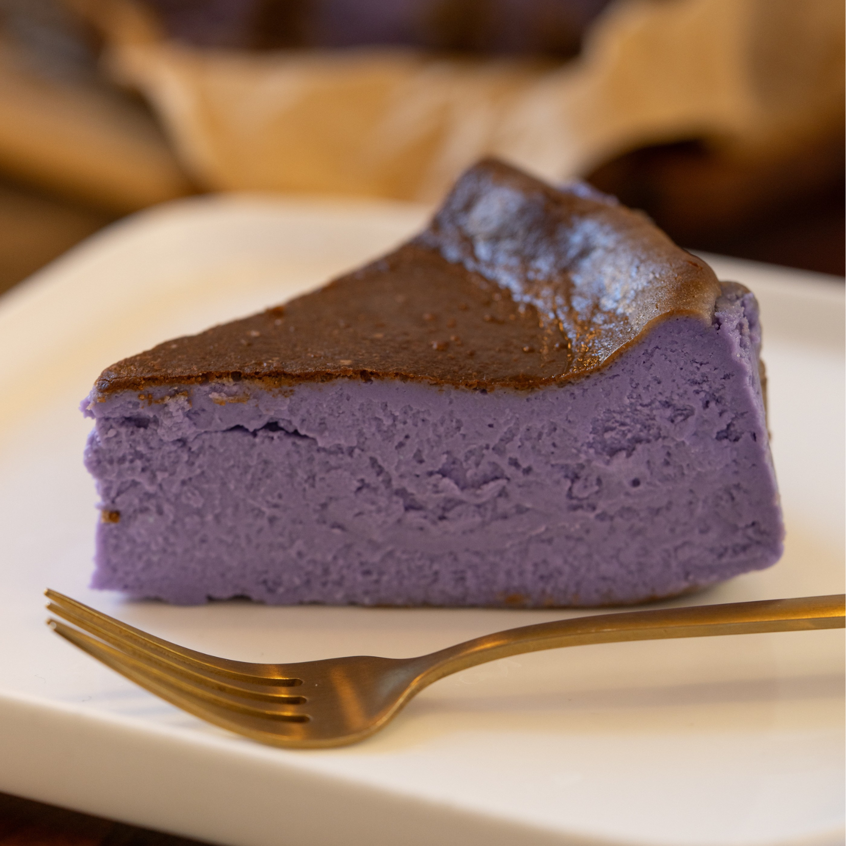 Ember Bakery - Wholesale Cake - Ube Basque Cheesecake3