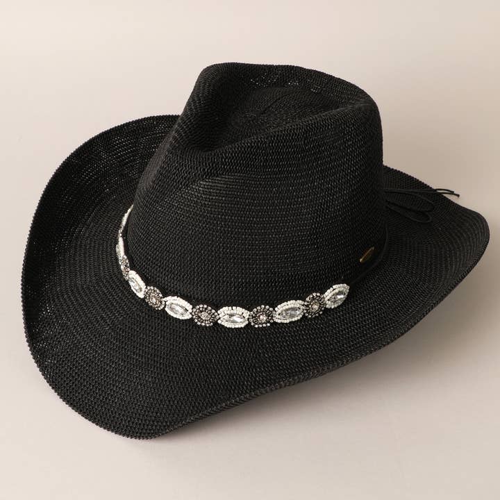 Fashion City – Engroshandel Cowboyhat - Dame – Durango Cowboy Hat med Jeweled Bælte
