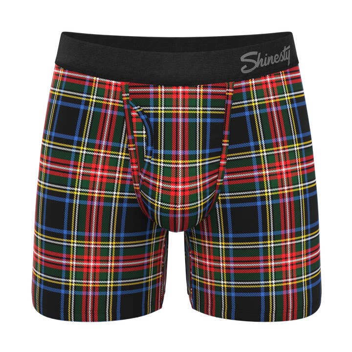 The Cappuccino | Holiday Tartan Plaid Ball Hammock® Pouch Underwear With Fly for wholesale by Shinesty, Inc