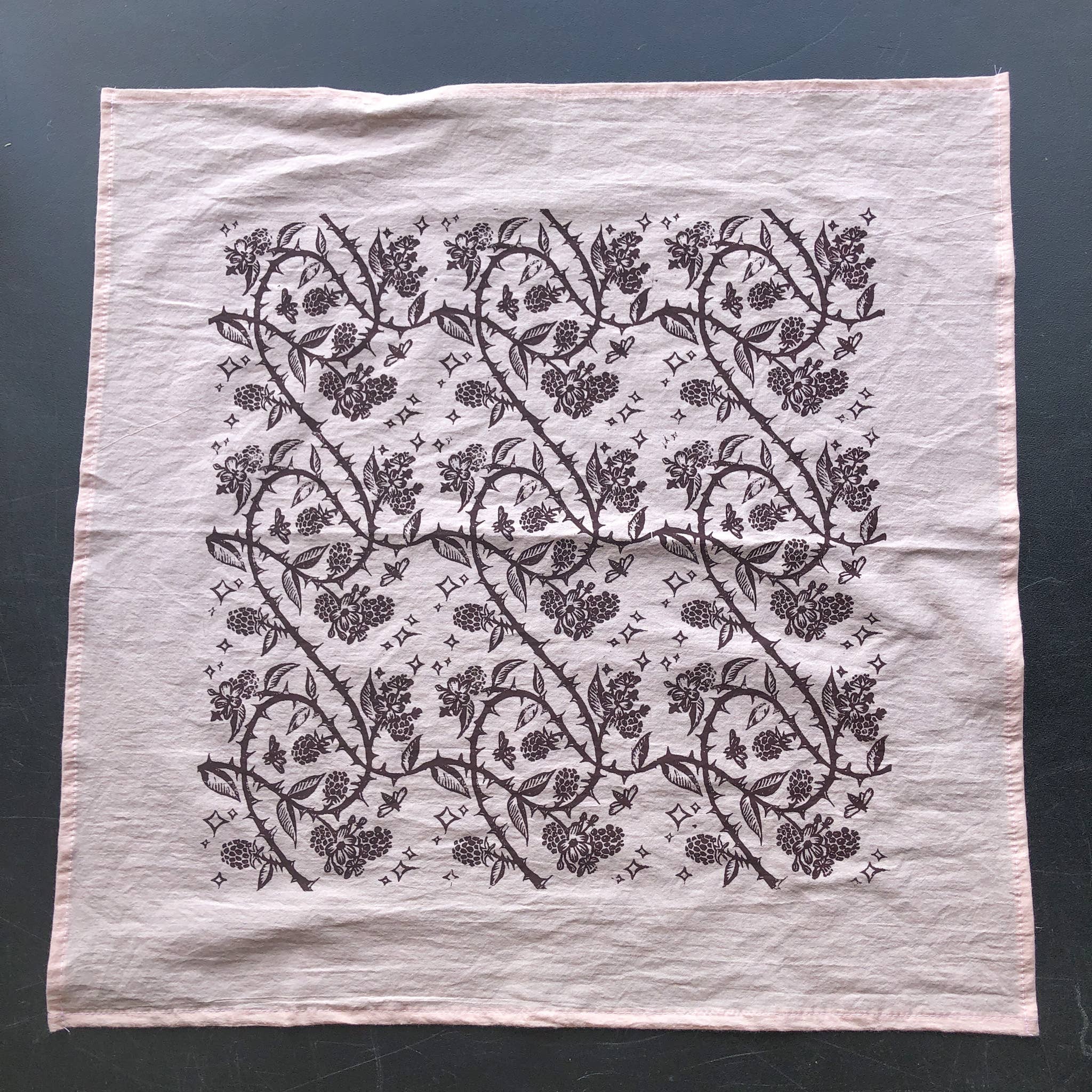 Solstice Handmade - Vente Bandana – unisexe - Bandana Blackberries2