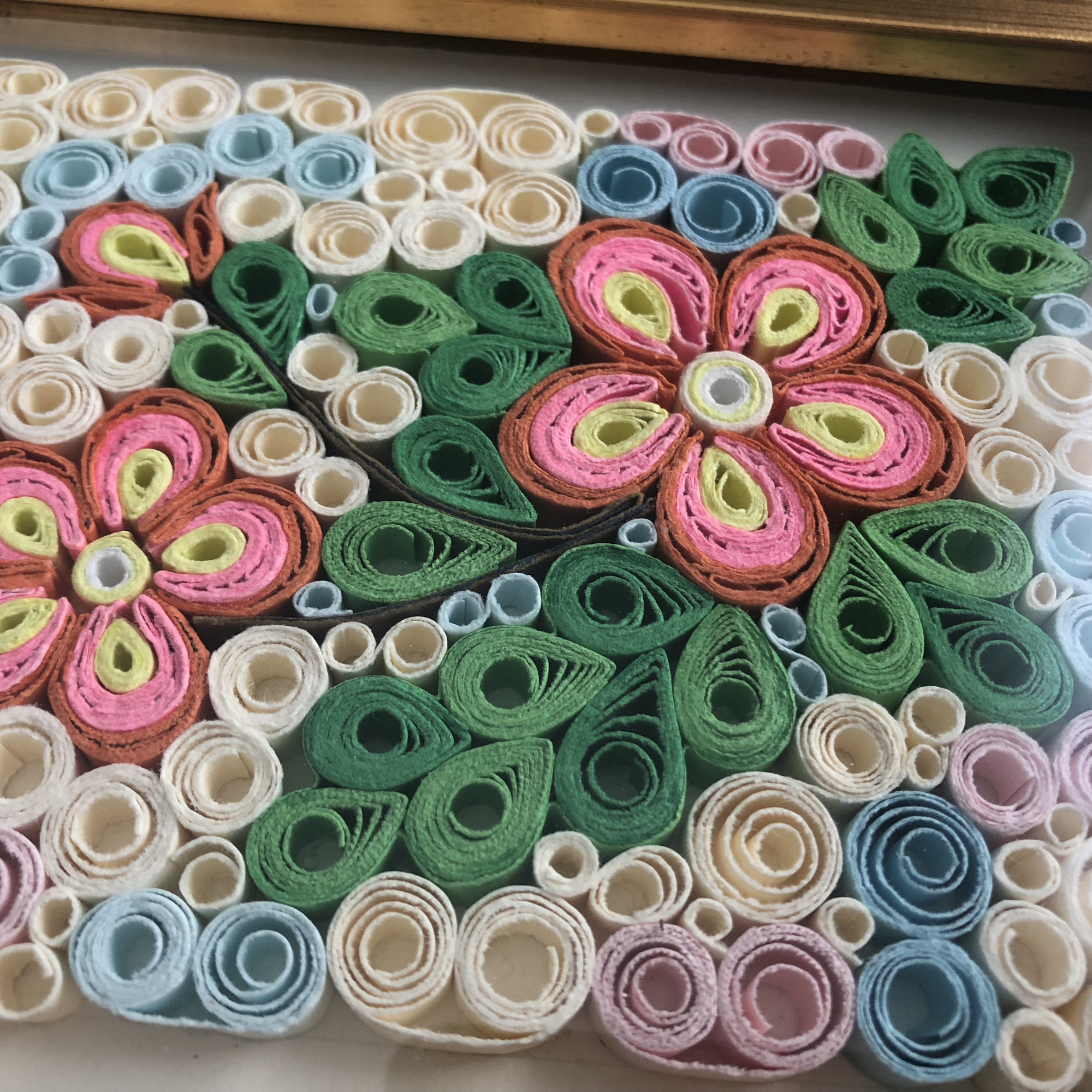 MonkeyDragonPaper – Großhandel Kunstdruck – Quilling Art Einfache Blumen — (F17) — Größe 12,7 x 17,8 cm2