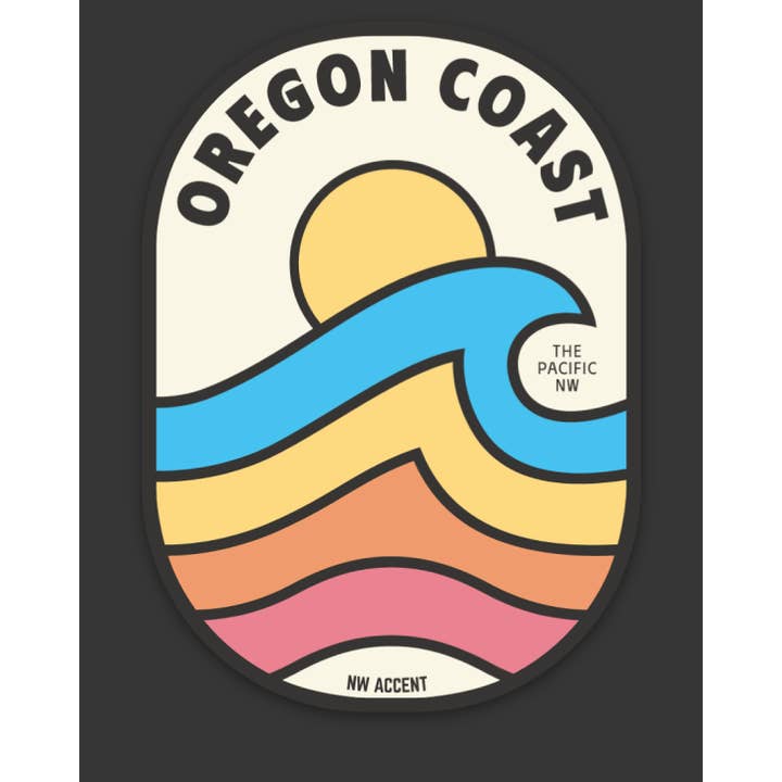 NW Accent - Wholesale Sticker - Oregon Coast Sticker