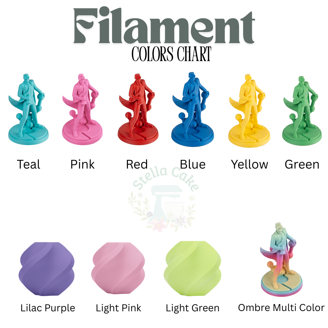 Stella Cake Creations - Wholesale Desk/Tabletop Sign - Book Counter Sign with Numbers 7