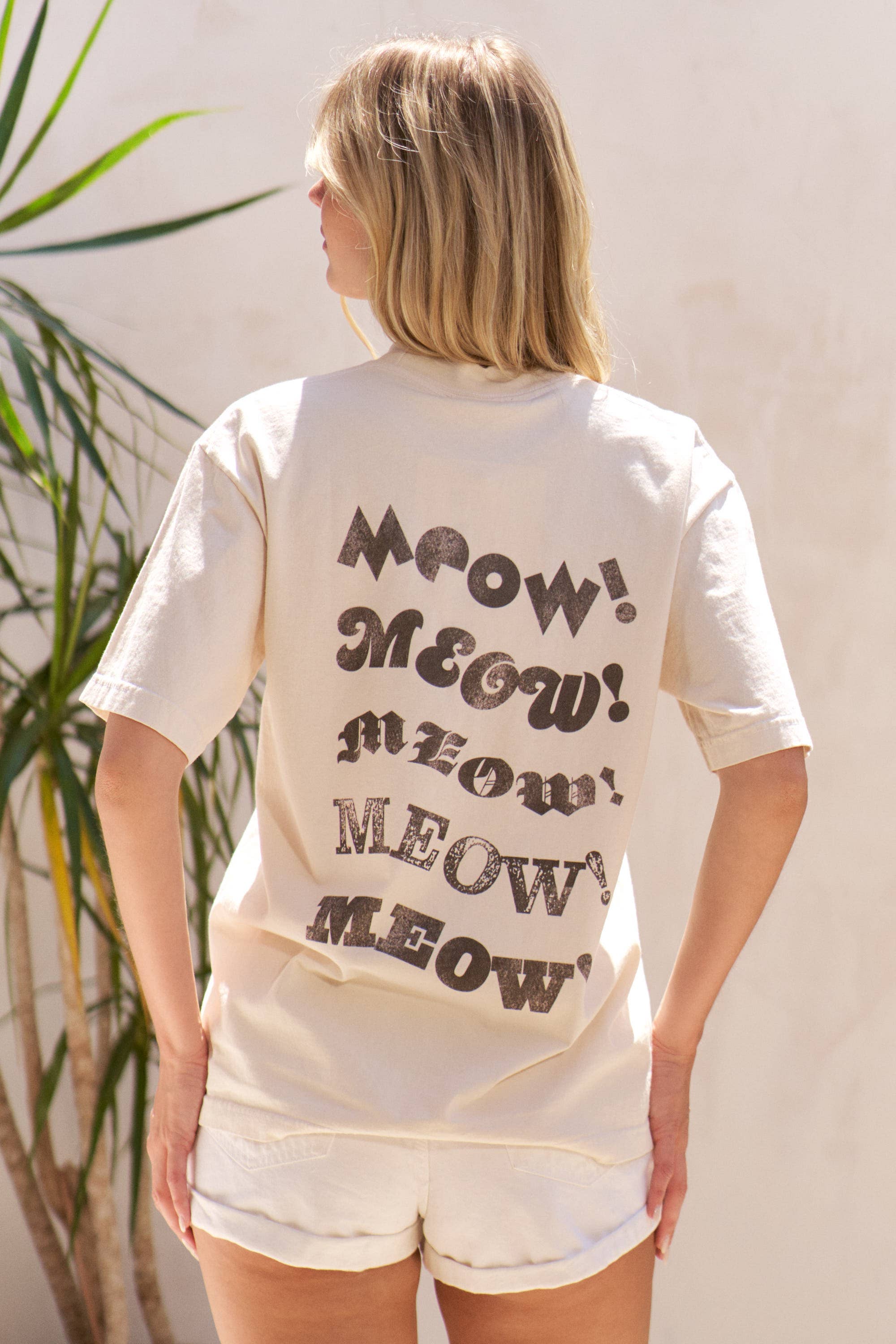 JADE BY JANE - Vente T-shirt sérigraphié – femme - T-SHIRT GRAPHIQUE DEUX CHATS QUI MIAULENT5