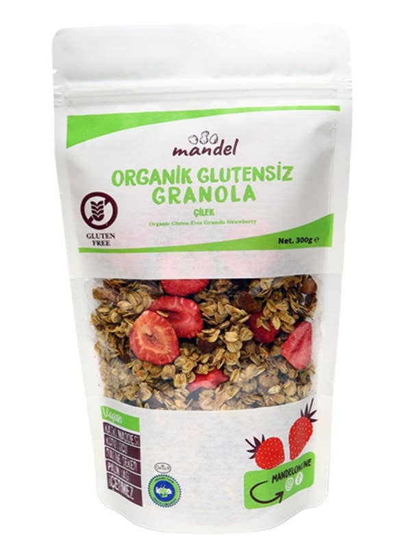 Mandel Organic GlutenFree Strawberry Granola 300G for wholesale by Mandel