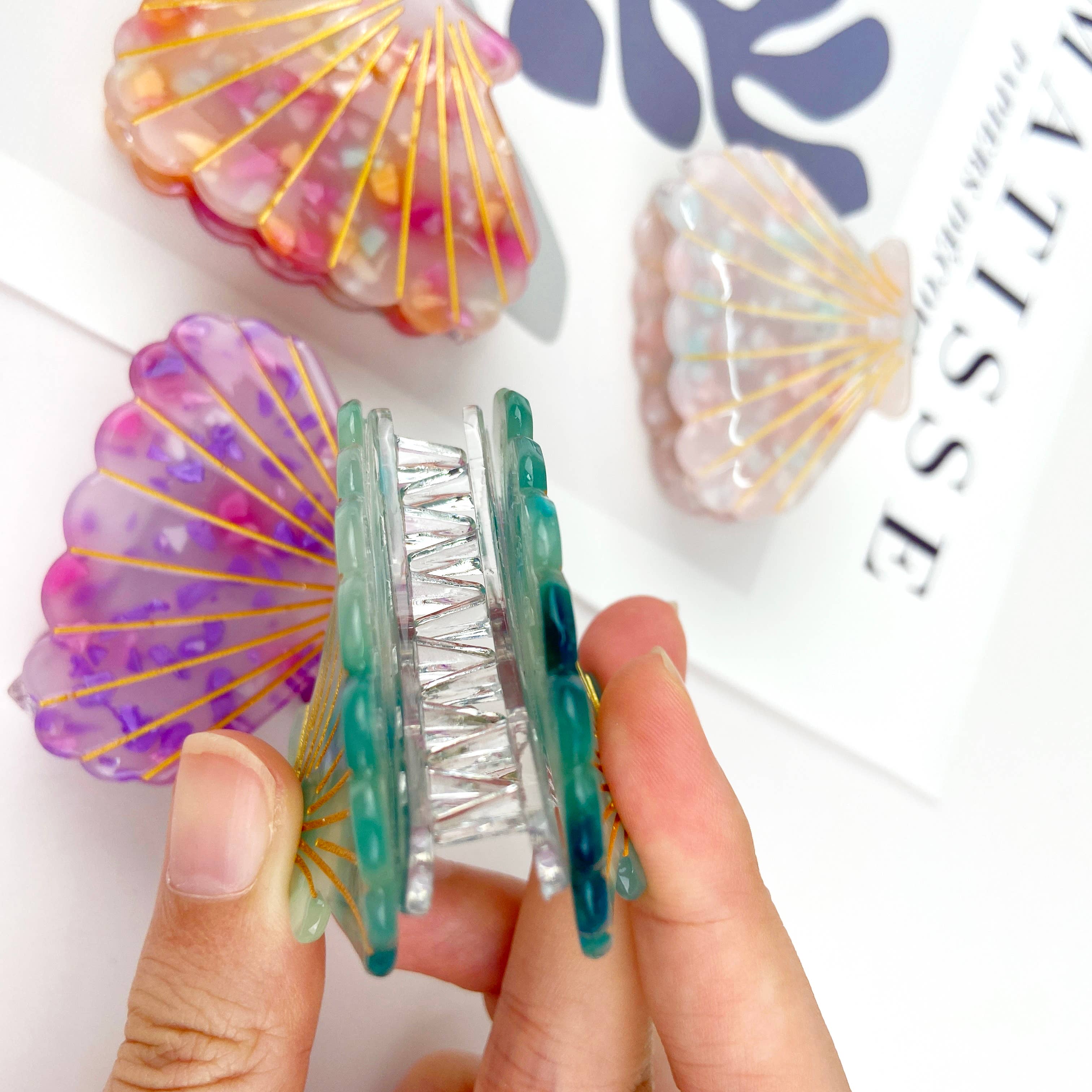 mildstyles - Wholesale Hair Clip - Women's - Scallop hair claw clip5