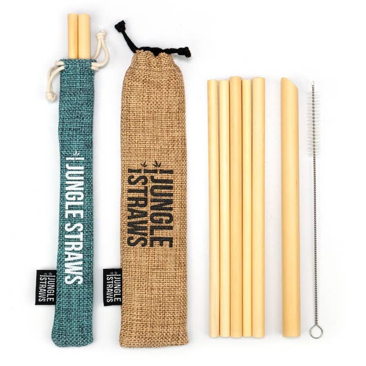 Jungle Culture - Wholesale Drinking Straw - Bamboo Straws - Reusable Drinking Straw Set - Plastic-Free