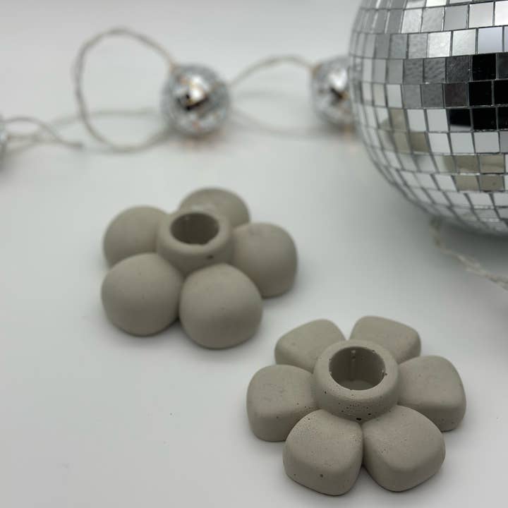 Burnt October - Wholesale Candle Holder - Flower candle holders- Set