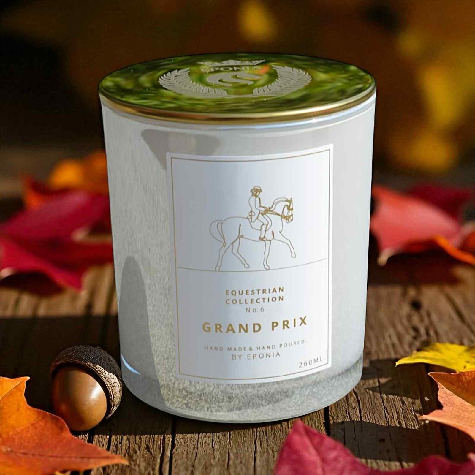 EPONIA EQUESTRIAN LIFESTYLE - Wholesale Jar/Filled Candle - Scented Candle  - Grand Prix - Equestrian Collection 260ml0