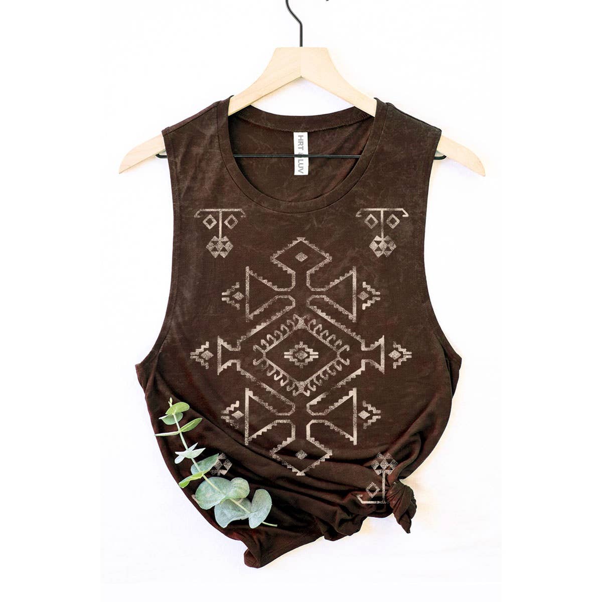 HRTandLUV - Wholesale Tanktop - Dames - AZTEK TANKTOP MET MINERALE PRINT1