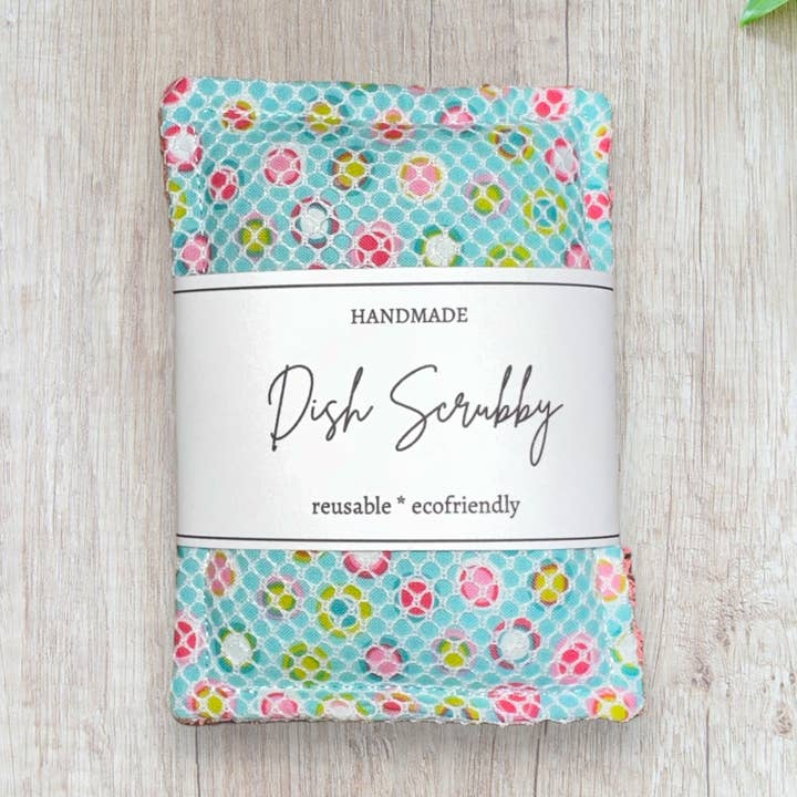 Reusable Sponge Bright Polka Dots for wholesale by Three Dandelion Wishes