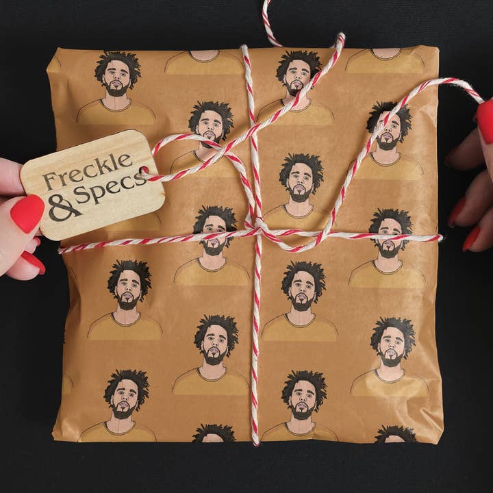 J cole Gift Wrap for wholesale by Freckle and Specs