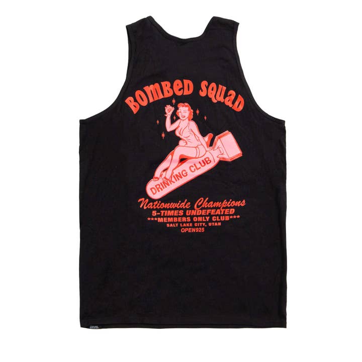 Bombed Squad Tank Top Black for wholesale by Open925