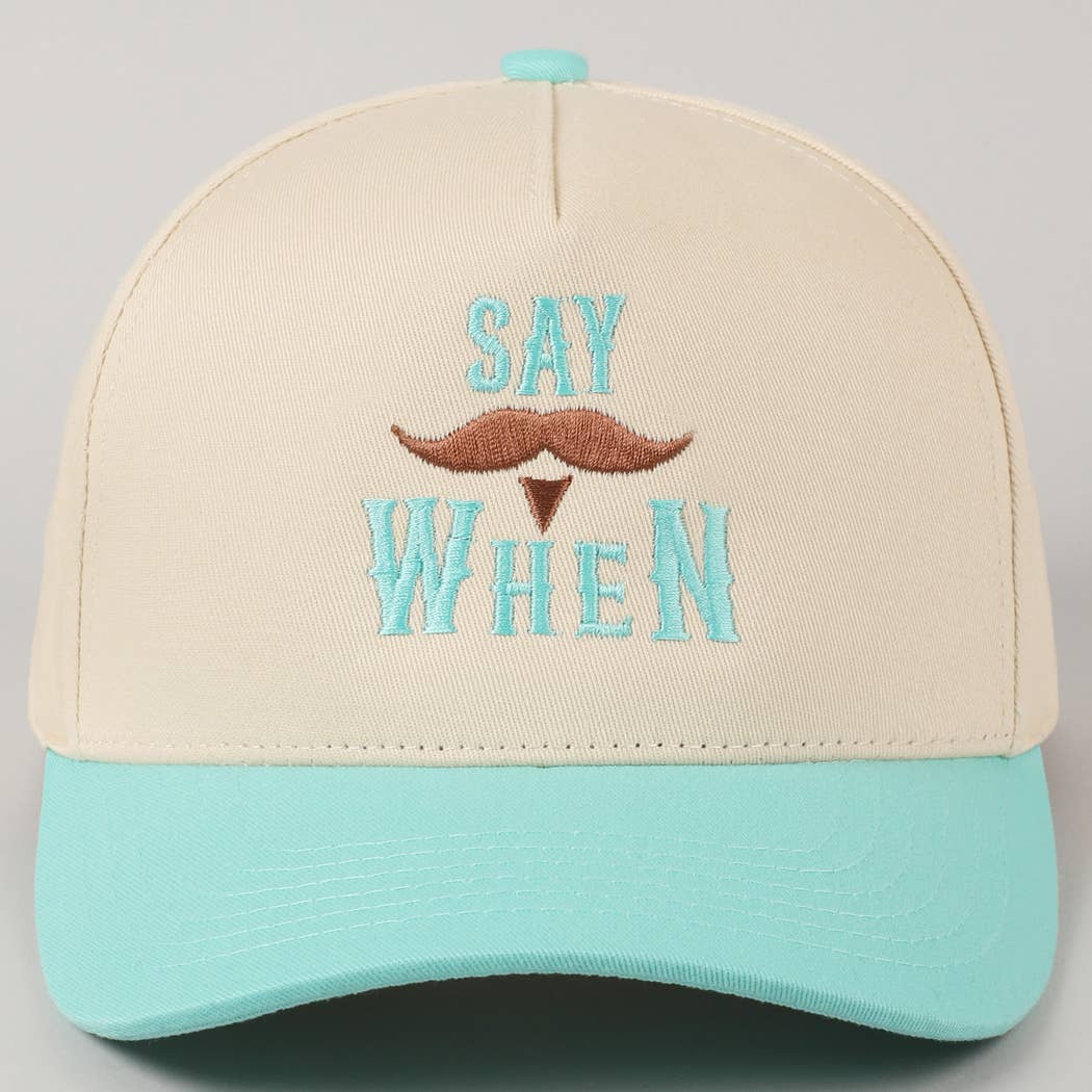 Fashion City - Wholesale Trucker Hat - Unisex - Say When  Mustache Tombstone Two-Tone Trucker Hat14