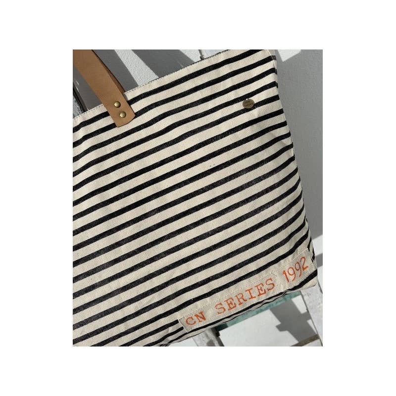 Casa Natura Design SL - Wholesale Tote Bag - Women's - Large Rectangular Bag with Leather Handle and Zipper - ZEB SKYLAR8