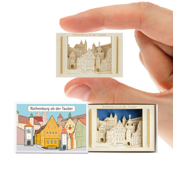 Rothenburg ob der Tauber Silhoubox S — gift item for wholesale by SILHOUBOX