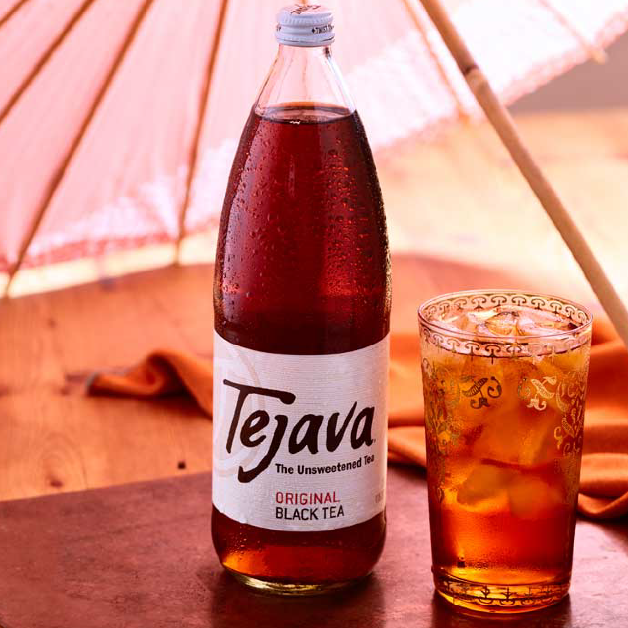 Crystal Geyser Water Company - Wholesale Iced Tea - Tejava Original Black Tea - 1 Liter 12 pack Glass Bottle7