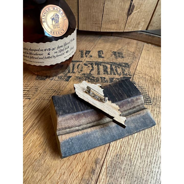 TWWKY - Wholesale Lapel Pin/Button - Kentucky Bourbon Barrel Reclaimed State Lapel Pin