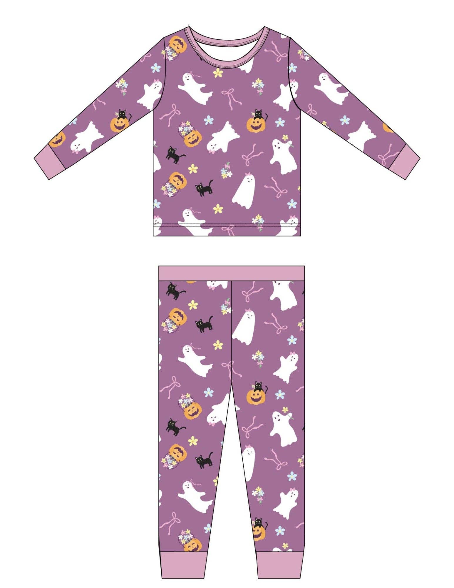 Toast + Jams - Wholesale Sleepwear Set - Kids - Girlie Ghost Jam Set0
