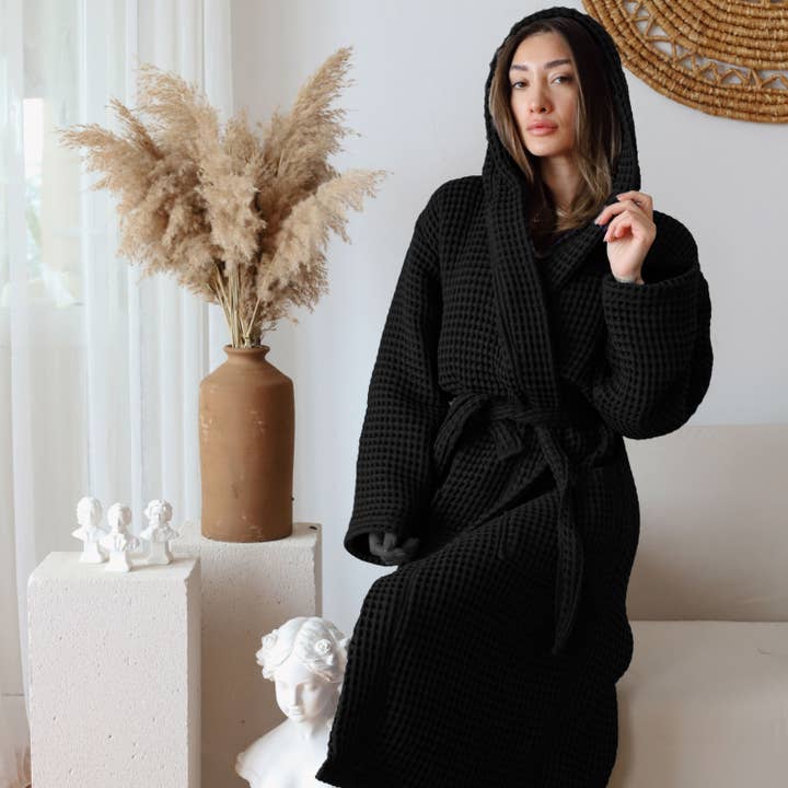 Vivamaison – Engroshandel Morgenkåbe - Unisex – Premium Vaflet Bomuld Badekåbe, Unisex Spa Komfort112