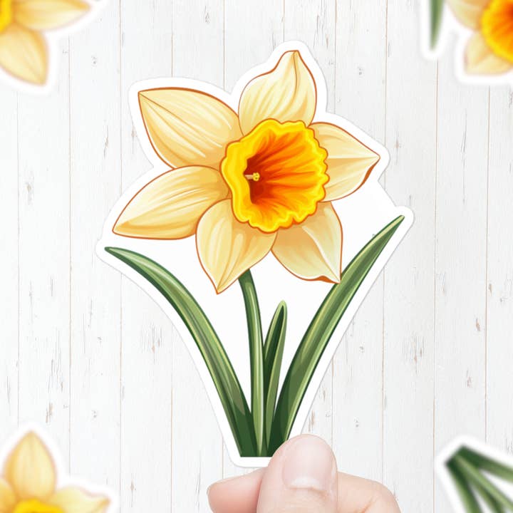 Narcis bloem sticker voor wholesale door Mystical Clarity