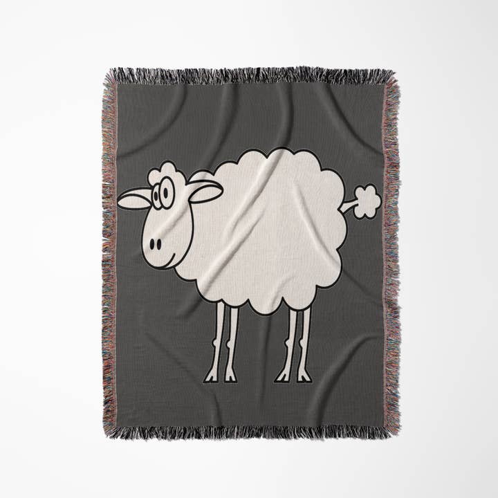 3dRose – wholesale Throw blanket – 3dRose, Cute Cartoon Sheep, Blanket