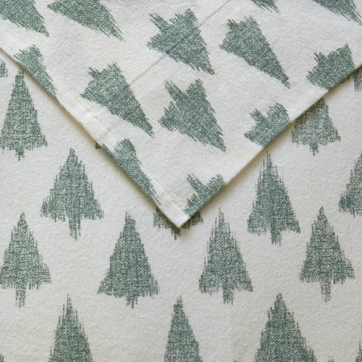 Olliix - Wholesale Sheet Set - Flannel Cotton Print Sheet Set, Ikat tree6