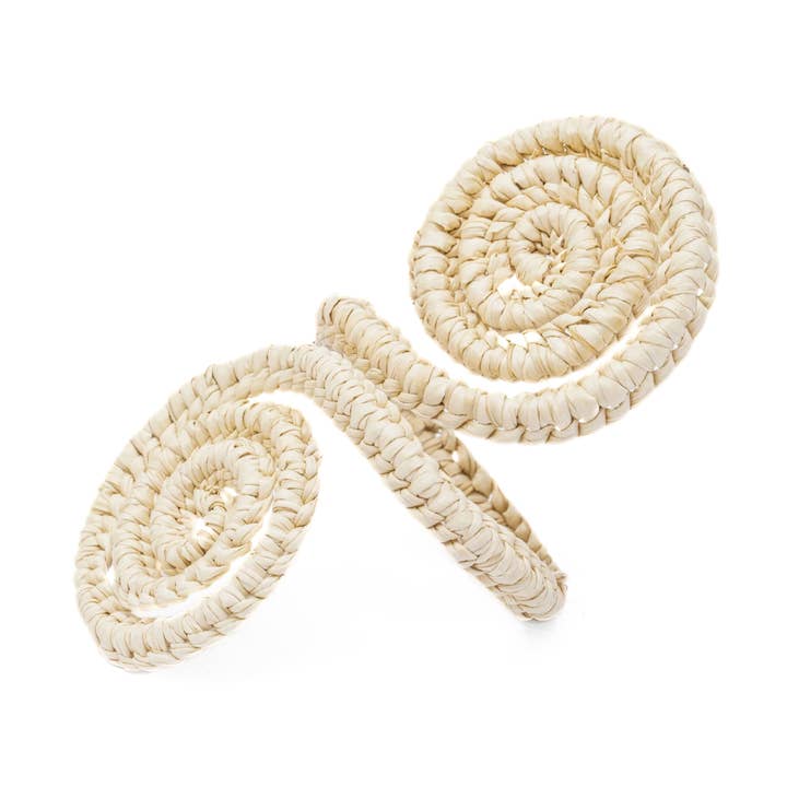 Portatovaglioli Caracol Iraca - Stoviglie in rafia di per la vendita all'ingrosso da parte di Artett