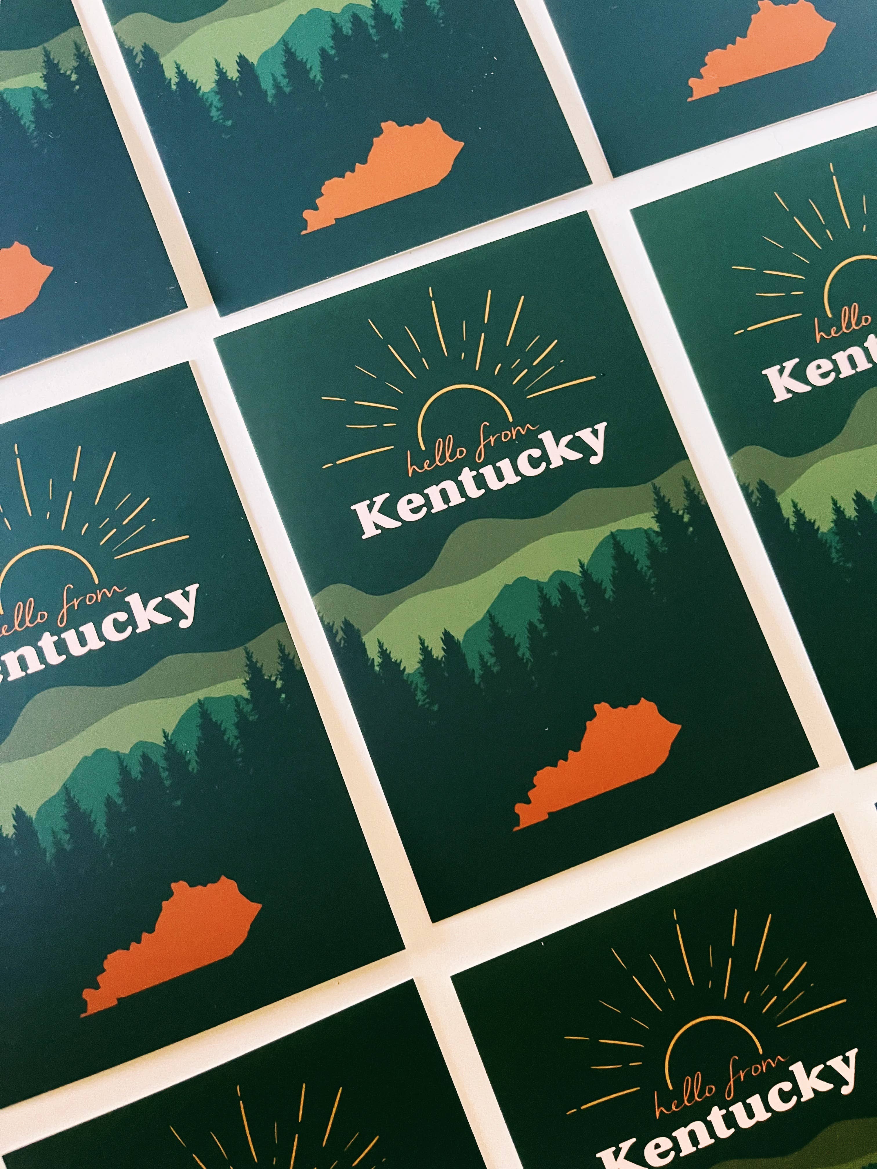 Jessica Holly Creative - Wholesale Postcard - 'Kentucky Mountains' Soft Touch Postcard, 4x6in1