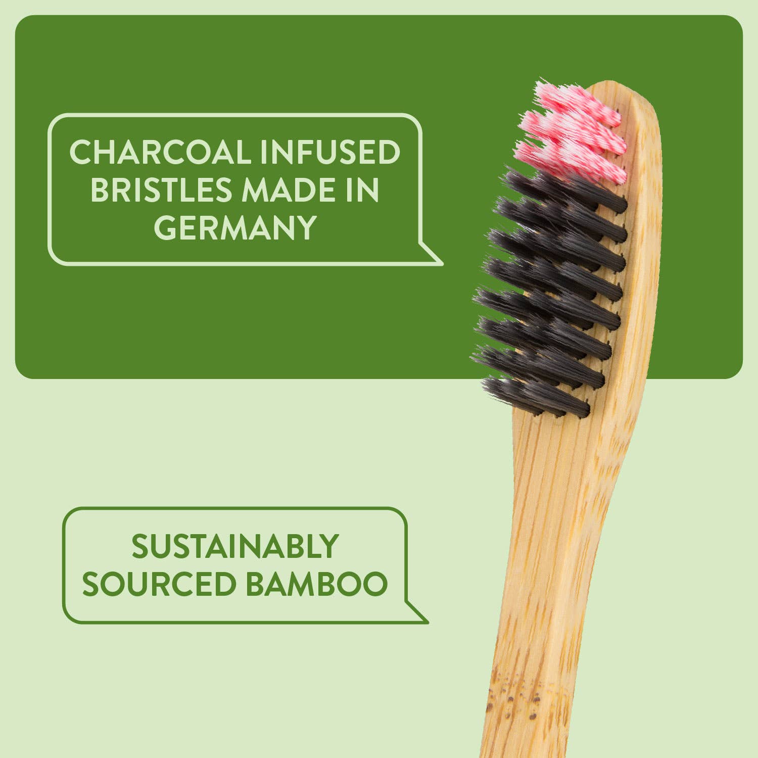 Lindo - Vente Brosses à dents - Lindo EcoGrip Brosse à dents en bambou - 2 pcs/pq4