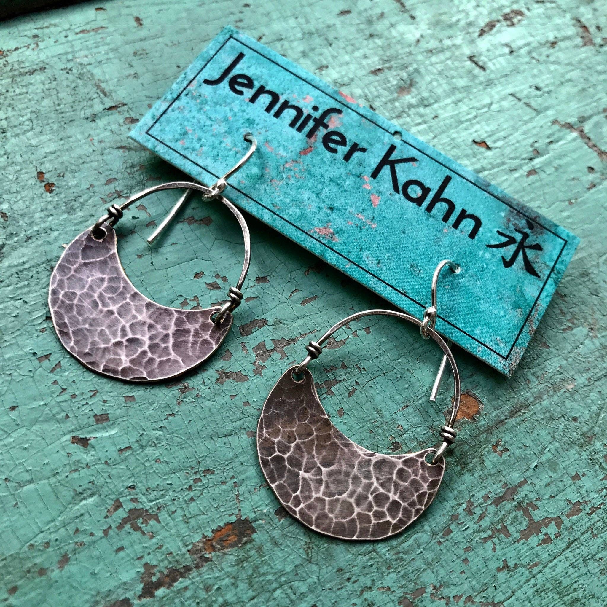 Jennifer Kahn Jewelry - Wholesale Dangle Earrings - Silver Crescent Earrings12