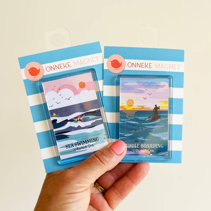 Onneke – wholesale Magnet – Sea Swimming and Paddle Boarding Magnet Vitamin Sea3