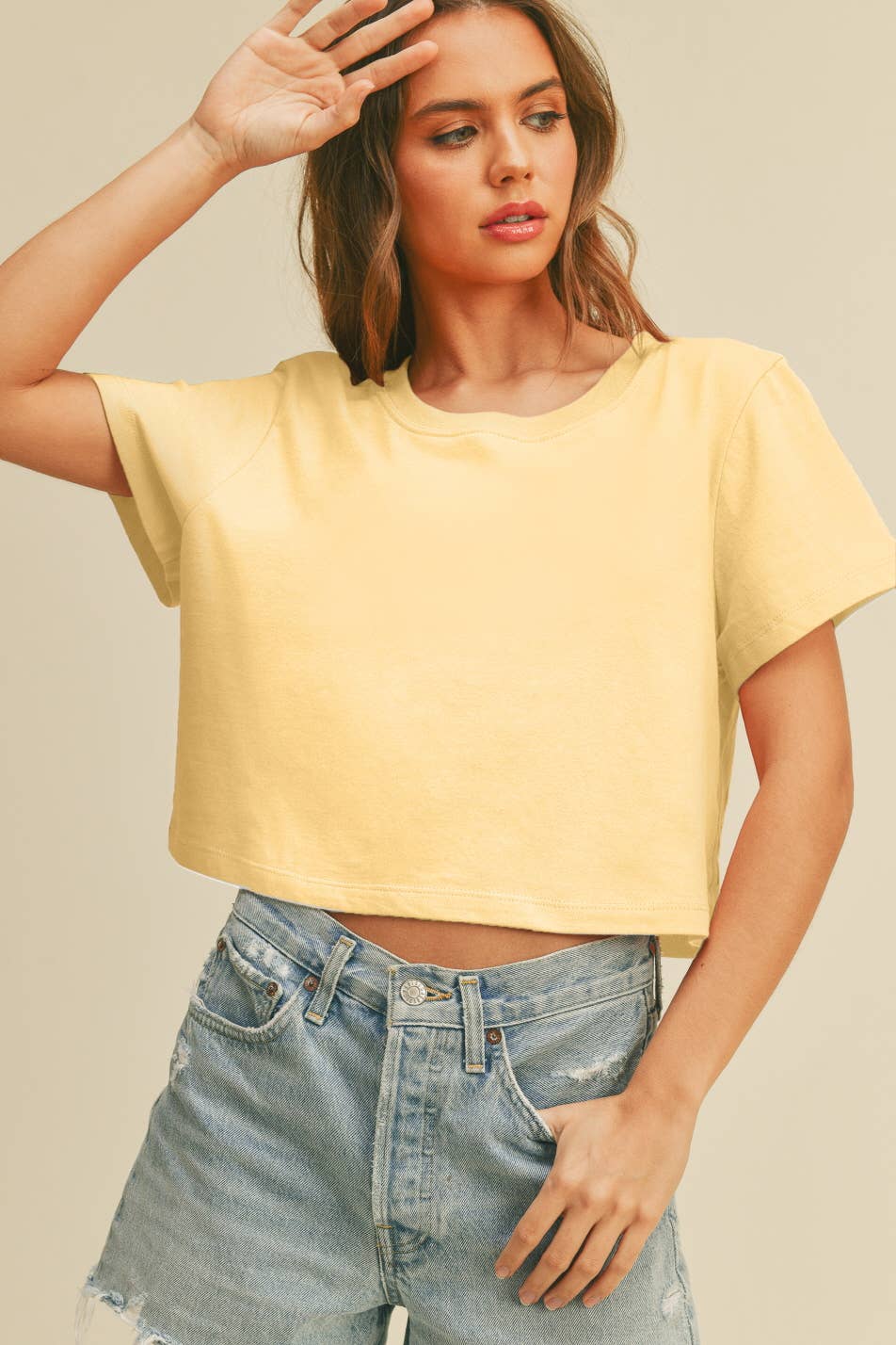Honestee - Wholesale T-Shirt - Women's - Blank Short Cropped T-Shirt26
