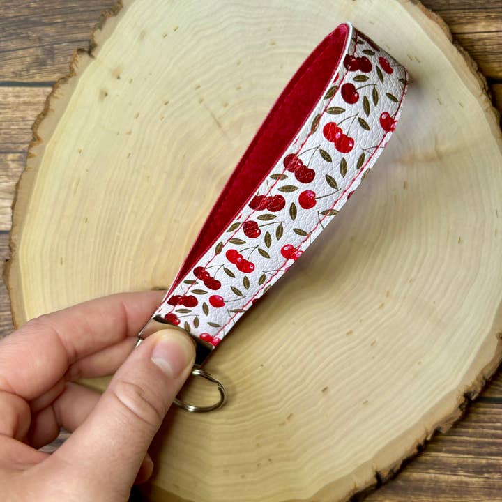 South Coast Sewn - Wholesale Keychain - Women's - Cherry Wristlet Keychain0