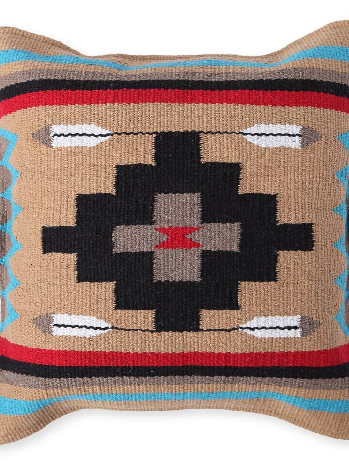 Fodera per cuscino Azteca in cotone intrecciato a mano, design #12 per la vendita all'ingrosso da parte di El Paso Saddleblanket