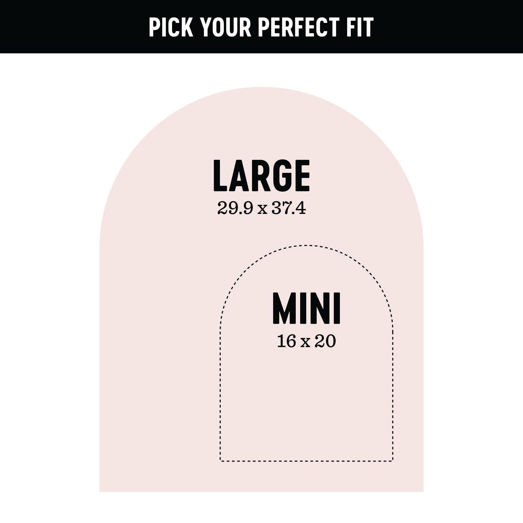 The Type Set Co. - Wholesale Wall Decal/Stickers - Blush Mini Arch Magnetic Wall Decal2