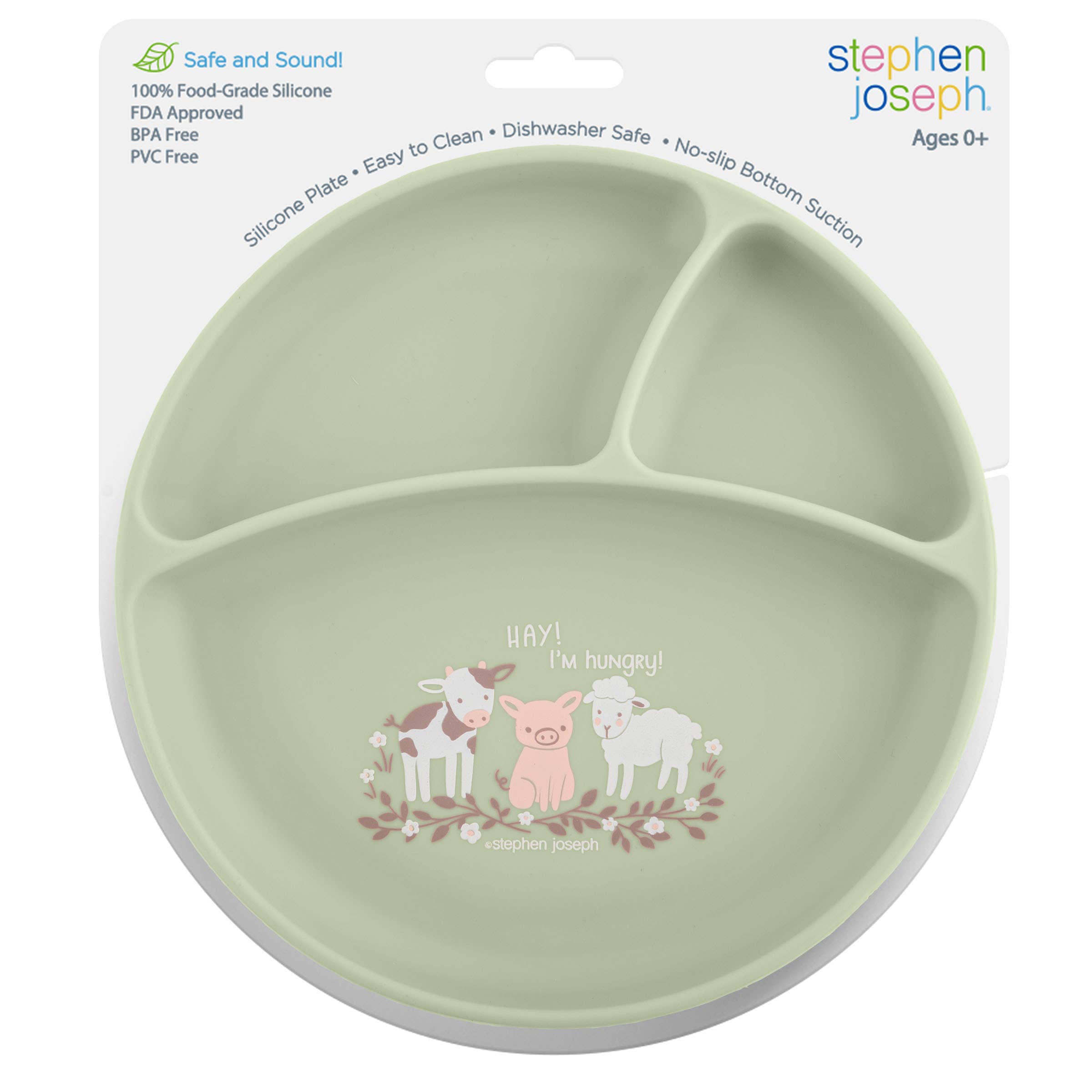 Stephen Joseph Gifts - Wholesale Dinner Plate - Kids & Baby - Suction Cup Silicone Plate5